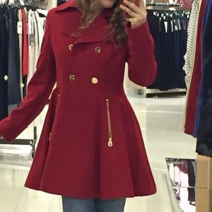 Beautiful Red Coat - Laundry By Shelli Segal.